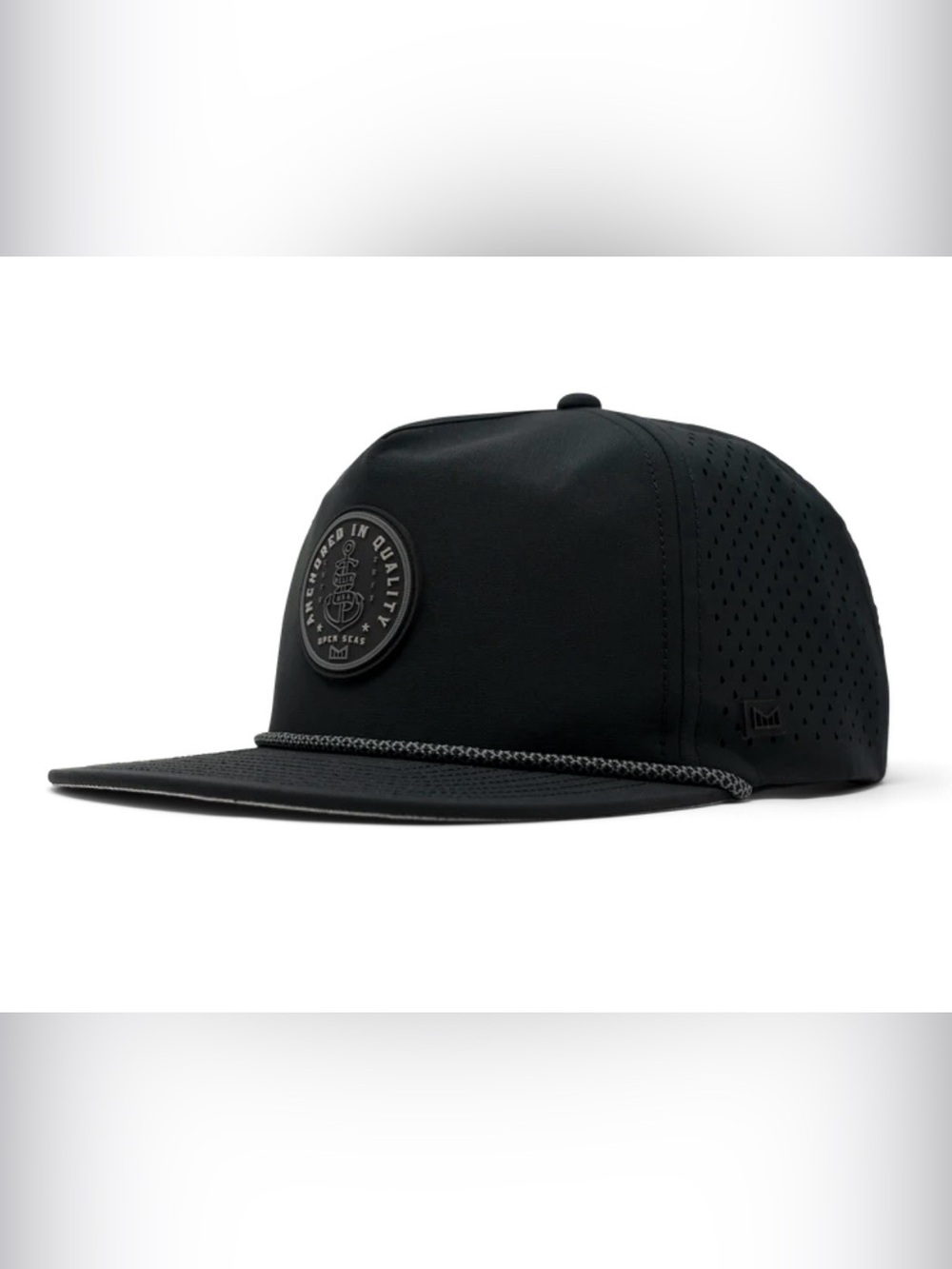 Melin Coronado Anchored Hydro Performance SnapBack Hat NWT in Black XL